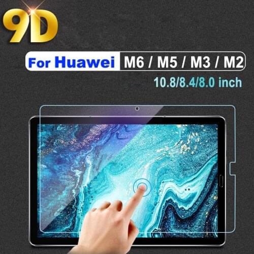 9D For Huawei MediaPad M6 Pro 10.8 8.4 M5 lite tempered Glass Pro 10.8 10.0 8.4 Full Screen Protector For MediaPad M3 Lite 10.1