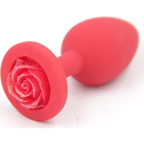 Srilicone Anal Plug Prostate Massager Dildo Rose Anal Plug Butt Stimulator Anal Sex Toys Women Men Erotic Adult Product