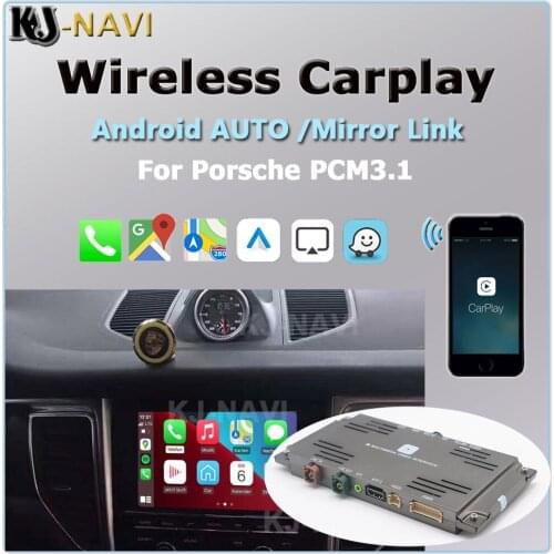 Android Auto Mirror Reverse Car Play Wireless iPhone Carplay for Porsche PCM3.1 PCM 3.1 Macan Panamera Cayman Cayenne 718 911