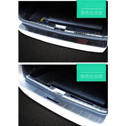 Car accessories For Toyota Sienna 2018 Stainless Steel Rear Trunk Boot Bumper Guard Plate Protector Molding Trim