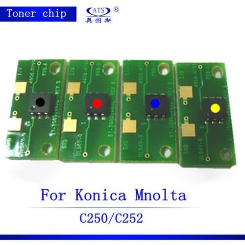 Toner Cartridge Chip for Konica Minolta C 250 350 450 compatible with Bizhub C250 C350 C450 Photocopy Machine parts