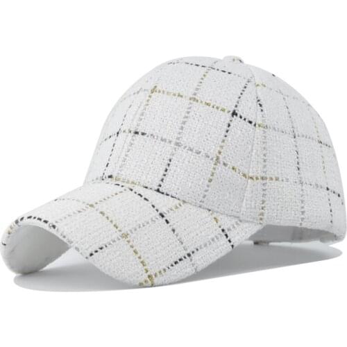 [DIFF COOL]Winter baseball cap fashion style lattice ladies mens hat cap