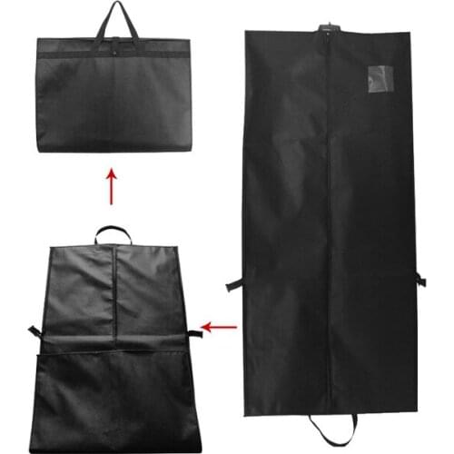 Long Section Dual-use Portable Clothes Suit Storage Bag Wedding Mens Coat Dust Cover Folding Travel Business Hanger Bag FC84