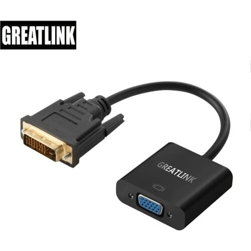 DVI D To VGA AUX Lan Ethernet Cable Adapter DVI-D 24 1 Male To VGA 15 PIN Famale Converter Splitter Thunderbolt 3 HUB Dock