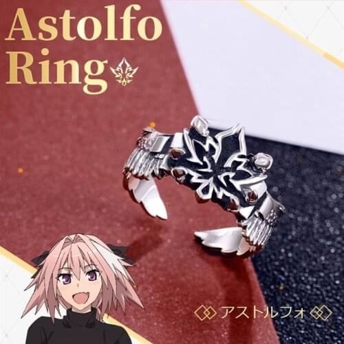 [Fate Apocrypha] Astolfo Anime Ring FGO 925 Sterling Silver Cosplay Rider Fate Grand Order Action figure Birthday Gift Prop