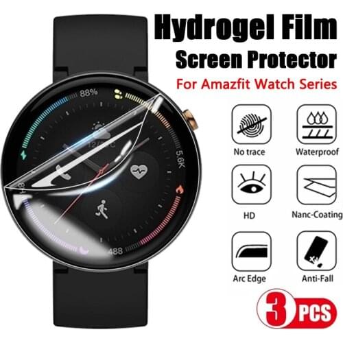 TPU Hydrogel Film Anti-Scratch Film For Xiaomi Huami AMAZFIT GTR 2 2E POP Pace Screen Protector For Amazfit Verge T-Rex Ares