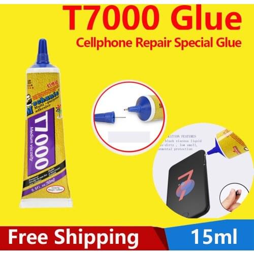 T7000 Glue Phone Repair Glue 15ml Black Liquid Glue Mobile Phone Screen Glue Super Adhesives Glues for DIY Glass Metal Fabric