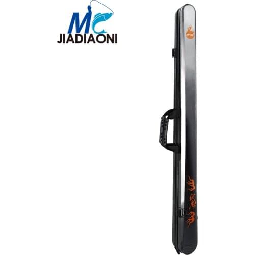 JIADIAONI Multi-Function Storage Rod Bag Waterproof Fishing Gear Bag Hard Shell Satchel 1.3M Fishing Tackle