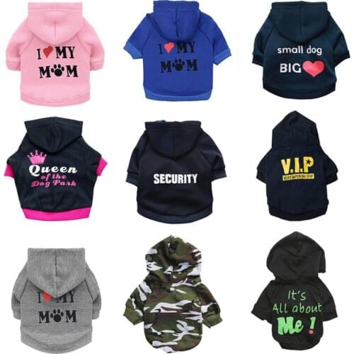 Fashion Pet Dog Clothes Winter Warm Dog Coat Hoodies Puppy Sweatshirt Clothing Pet Dog Jacket For Chihuahua Pug Cat Clothes XS-L