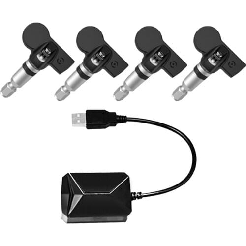 USB2.0 Tire Pressure Monitor With 4 Internal Sensors For Android Car Player