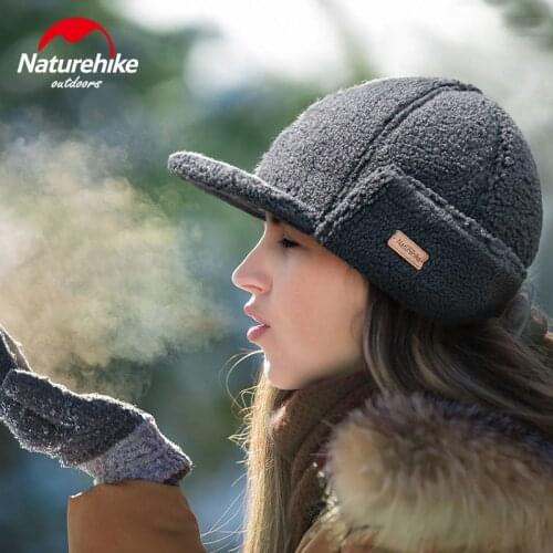 Naturehike Winter Warm Wool Hats Outdoor Men Women Fashion Windproof Beanies Camping Travel Soft Caps