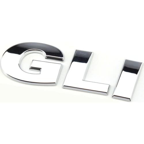 New Silver Chrome Decal Sticker GLI EMBLEM Badge For VW JETTA MK6 GLI Volkswagen