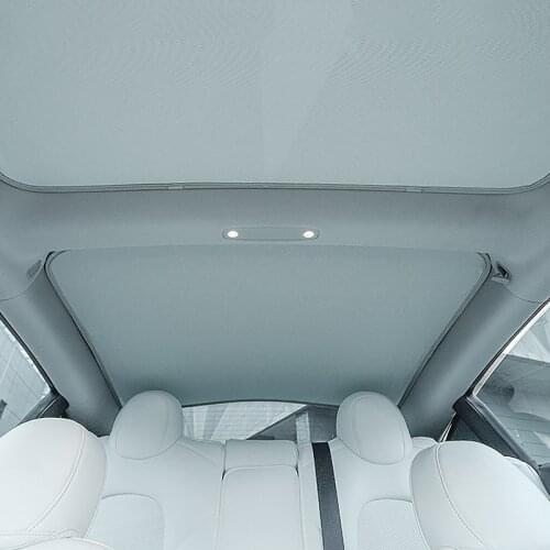 Upgrade Sun Shades Glass Roof Sunshade for Tesla Model 3 17-21 Model Y Front Rear Sunroof Windshield Skylight Blind Shading Net