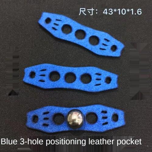 1.8mm Hunting Microfiber Leather Slingshots Pouches With Center Hole For Outdoor Catapults Sling Shots Fish Accessories