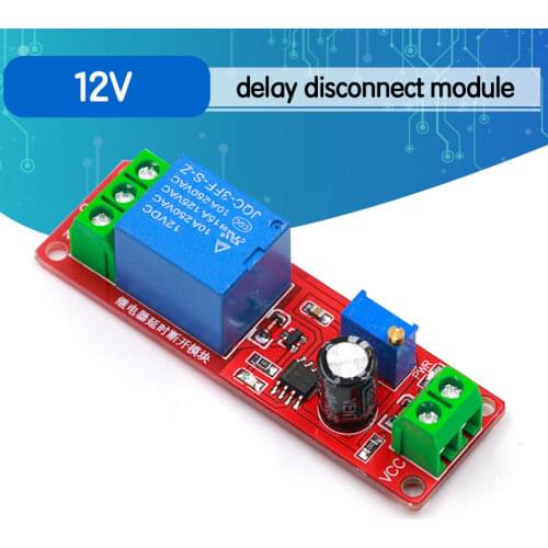 NE555 DK555 Timer Switch Adjustable Disconnect Module Time delay relay Module DC 12V Delay relay shield 0~10S