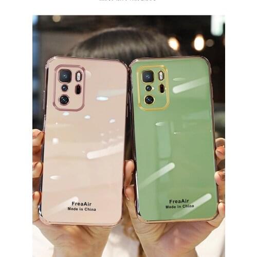 Luxury Case For Xiaomi Redmi Note 10 10T 9 Pro 9S 8 8T Redmi 9T 9AT 9 9C NFC Soft Silicone Plating Camera Protection Cover