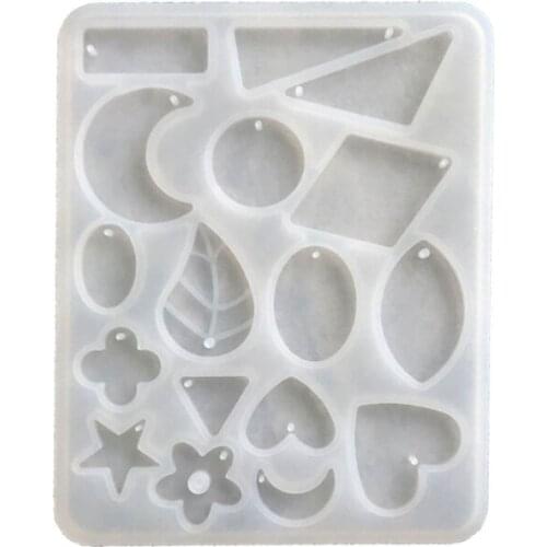 Crystal Epoxy Resin Mold Geometry Pendants Casting Silicone Mould DIY Crafts Decorative Jewelry Making Tools