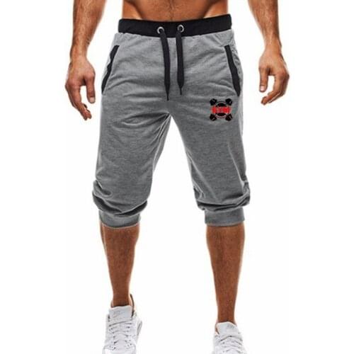 Brand new Mens gym shorts Run jogging sports Fitness bodybuilding Sweatpants male workout training Brand Knee Length short pant
