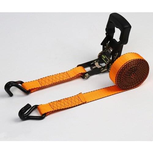 2m/5m Portable Auto Luggage Trailer Ratchet Tie Strap For Motorcycle Belt Binding Tensioner Heavy-Duty Brake Hook Down S E9G9