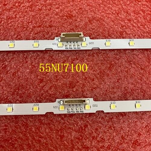 2pcs LED Backlight Strip For Samsung UN55RU7100G UN55NU7090G UE55RU7100 UE55NU7179 UE55NU7442 UE55NU7445 UE55NU7449 UE55NU7120U