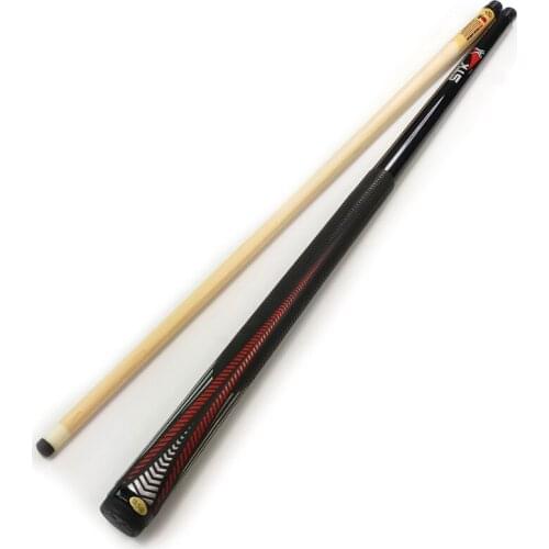 Xmlivet professional 1/2 Jointed Maple Shaft 11.5MM Leather Tip Billiard Pool Cue Stick Nine-ball Ball Arm Red cues China