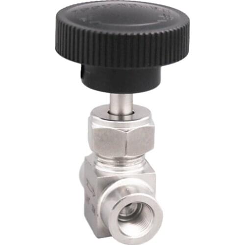 Stainless Steel 304 Needle Valve 1/8'' 1/4'' 1/2'' Female Thread BSP SS304 For Water Gas Oil 1PCS