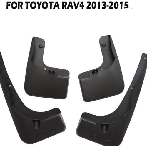 4 Pcs Set for toyota rav4 2013-2015 Molded Mud Flaps Mudflaps Splash Guards Front Rear Mud Flap Mudguards Fender YC101075