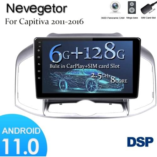 4G LTE Android 11 For CHEVROLET CAPTIVA 2012-2013 Multimedia Stereo Car DVD Player Navigation GPS Radio