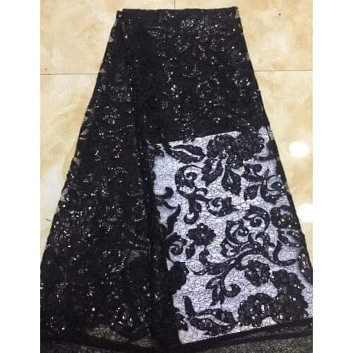 5yards SYJ-9147 special design tulle african Indian net lace fabric with sequins french net lace fabric with embroidery