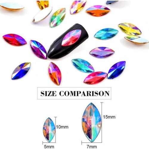 AB acryl nail rhinestones Jewelry wedding dress crafts handbag DIY accessories HH34