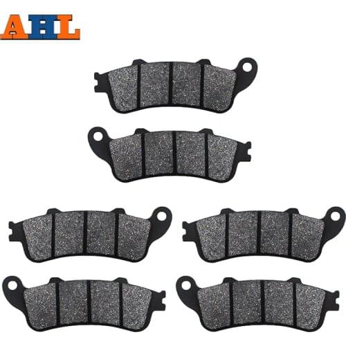 AHL 3 Pairs Motorcycle Brake Pads For HONDA VFR800 Interceptor CBR1100XX Blackbird ST1100 ST1300 GL1800 Goldwing
