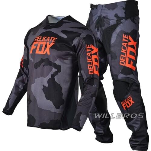 2021 Delicate Fox 180 Oktiv Trev Gear Set Motorcycle Mountain Bicycle Offroad Suit Mens MX Jersey Pants Racing Kits