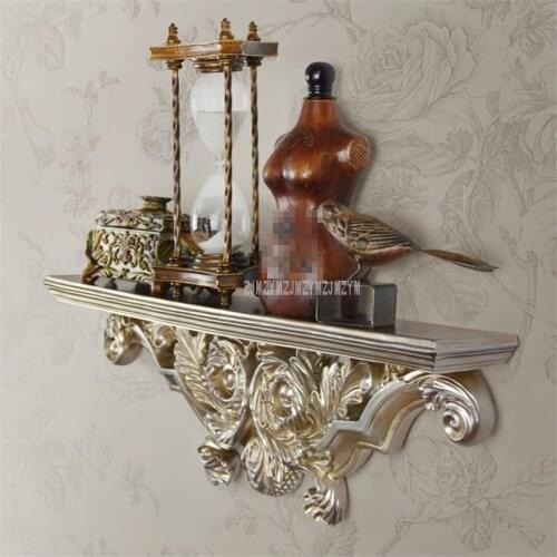 European-style Creative Resin Decorative Wall-mounted Shelves Partition Shelve For Living Room Home Wall Decoration Storage Rack