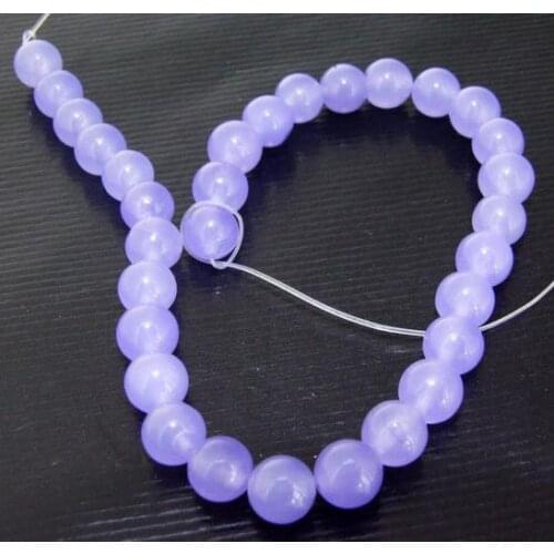 Unique Pearls jewellery Store,6mm Round Lavender Jade Loose Beads One Full Strand 15'' LC3-0160