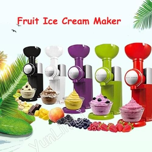Ice Cream Machine Milkshake Ice Fruit Cream Maker Frozen Fruit Dessert Making Machine Household Colorful Ice Shakers/ Crusher