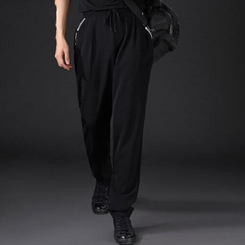 2021 Men Latin Dance Pants Black Loose Casual Trousers Performance Pants Chacha Smaba Tango Latin Dance Practice Clothes DQS7897