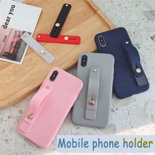 Wrist Strap Soft Silicone Tpu Case For Xiaomi Redmi Note 8 Pro 7 Redmi 8 7a 8a 9 Hand Band Holder Stand Soft Back Cover Funda