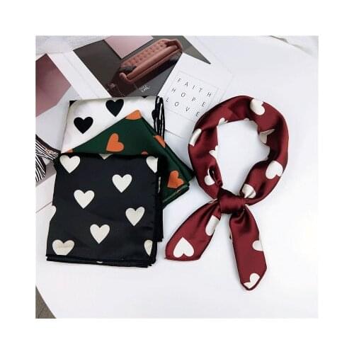 60*60cm New Concave-Convex Pattern Lovely Small Square Scarf Small Silk Scarf Professional Tooling Stewardess Neckerchief