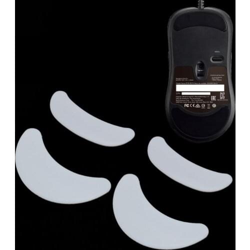 2 Sets/pack Tiger Gaming Mouse Feet Mouse Skate For Zowie ZA12 ZA11 FK AM White Mouse Glides Curve Edge