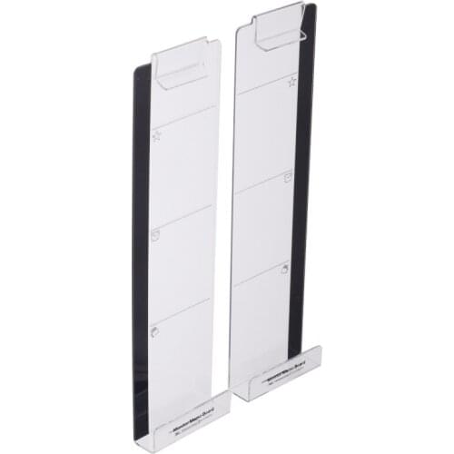 Portable Acrylic Monitor Message Memo Board Office Desktop Storage Stationery for Sticky Note Transparent Name Card Phone Holder