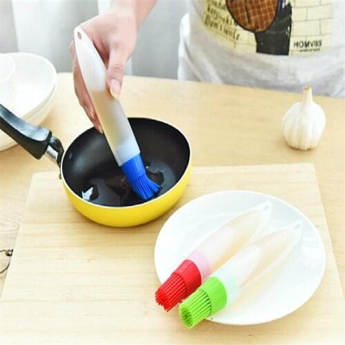 1 Pc Silicone Baking Brushs Liquid Oil Pen Cake Butter Bread Pastry Brush Baking Tool BBQ Utensil Safety Basting Brush