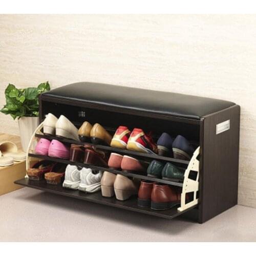 Size L Free-of -installation shoe racks hallway shoes-changing bench shoe hanger clamshell tip Shoe Ark excluding freight