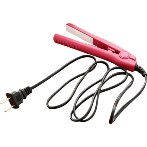Professional Mini Portable Ceramic Flat Iron Hair Straightener Splint Non Slip Design Hair Styling Tools For Travel