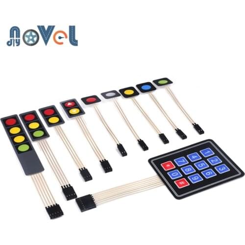 1 2 3 4 12 16 20 Key Button Membrane Switch 1x4 3x4 4x4 4x5 Keys Matrix Array Keyboard Keypad Control Panel DIY Kit For Arduino