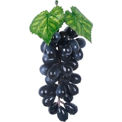 1pc Artificial Grape Realistic Fruit-Store Mold Home Hotel Decor Fake Frosted Grape For Photography Kids Educational Toy
