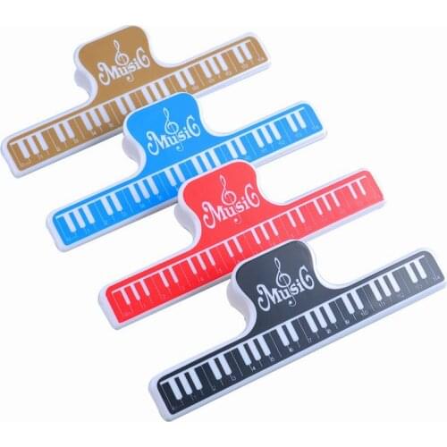 200pcs Cute Plastic Music Score Fixed Clips Book Paper Holder for Guitar Violin Piano Player Multifunction Clips School Supplies