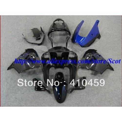 2013 Top blue flames gloss blk Injection Mold for KAWASAKI Ninja ZX9R 00 01 ZX 9R 2000 2001 ZX-9R 00-01 2000-2001 body work