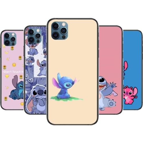Stitch Ear Anime Phone Cases cover For iphone 11 Pro Max case 12 8 7 6 S XR PLUS X XS SE 2020 mini mobile cell shell funda bag