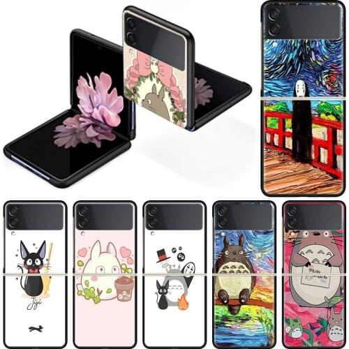Totoro Spirited Away Ghibli Case for Samsung Galaxy Z Flip3 Back Cover For Galaxy Z Flip 3 5G Smartphone Shell Coque Housing