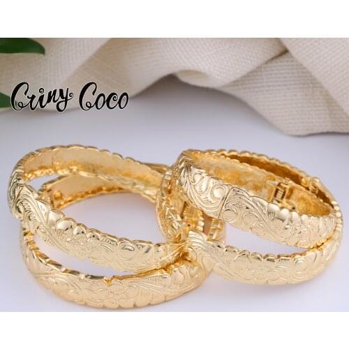 Cring Coco Hawaiian Bangle Fashion Big Polynesian Samoa Marshall Gold Plated Bangles Bracelets Jewelry for Women Wedding 2021